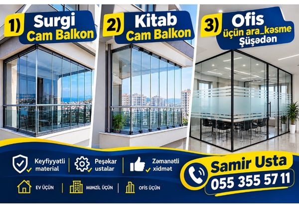 Duş Kabina Şüşə Arakesmə Usta – Bakı – ucuztap.az
