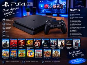 PlayStation 4 Slim Oyun Dəsti