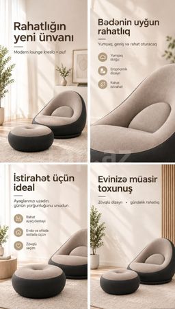 Kreslo, Qəhvəyi – Bakı – ucuztap.az