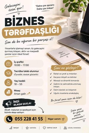 Biznes tərəfdaşılığı – Bakı – ucuztap.az