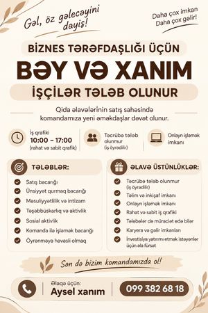 Satış təmsilçisi – Bakı – ucuztap.az