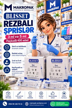 Rezbalı 3 və 5 ml şprislər – Bakı – ucuztap.az
