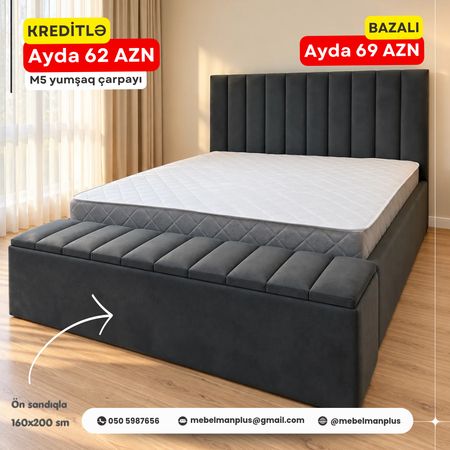 İkiyerli yumşaq çarpayılar, taxt Kreeditlə – Bakı – ucuztap.az