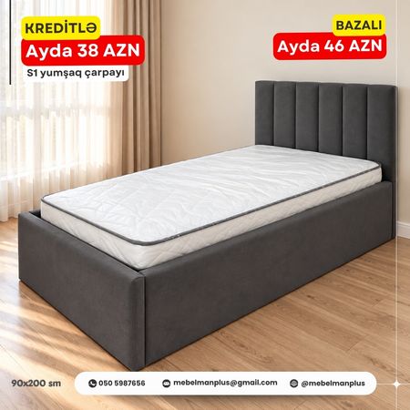 Təkadamlıq yumşaq çarpayılar Kreditlə – Bakı – ucuztap.az