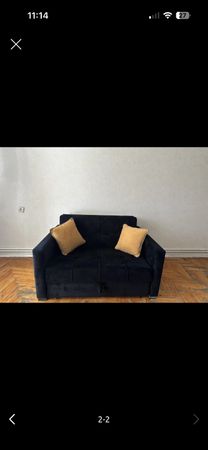 Divan, Dəri, Qara – Mebel və interyer – Bakı – ucuztap.az