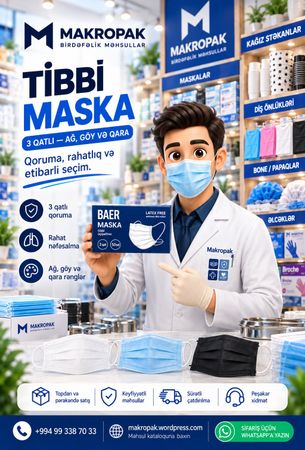 Maska Tibbi Üçqat – Bakı – ucuztap.az