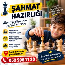 Xətai metrosu yaxınlığında şahmat dərsləri
