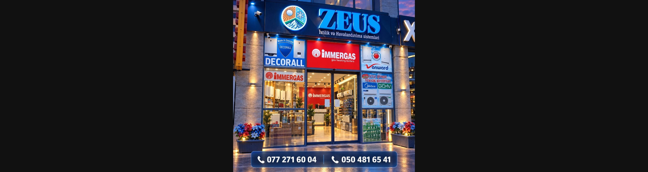 Zeus - İsitmə və Havalandırılma Sistemləri mağazası banneri