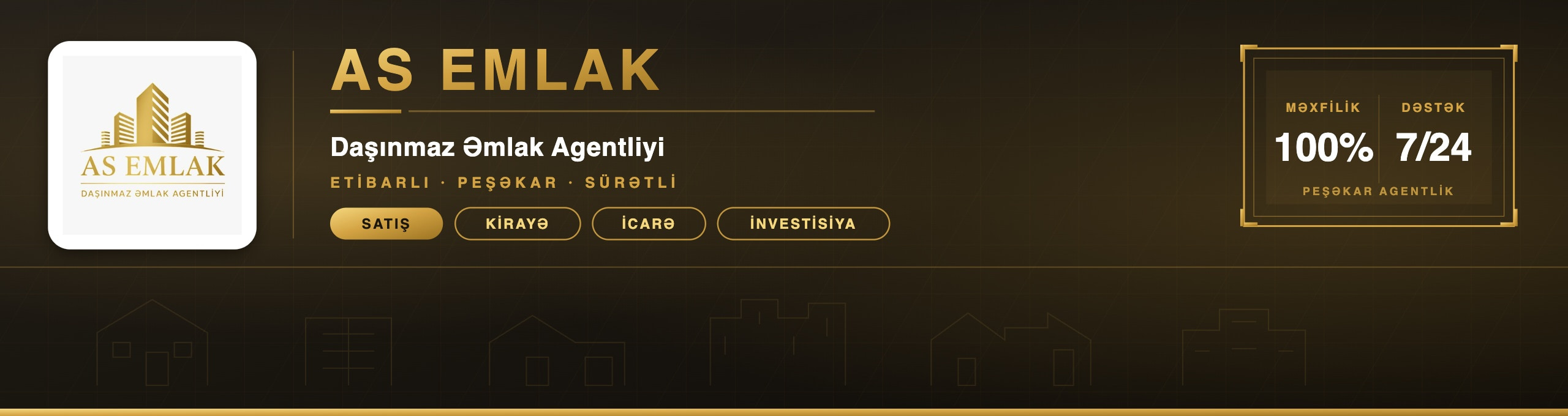 AS EMLAK mağazası banneri