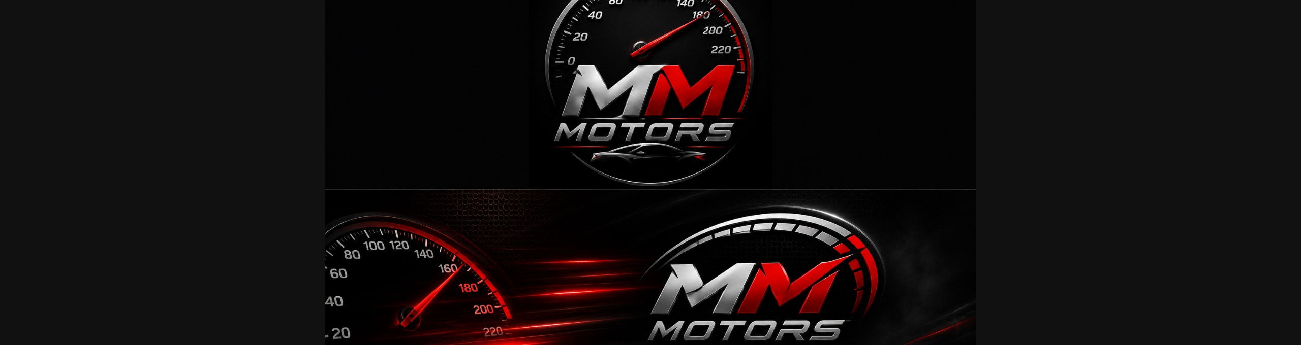 MM Motors mağazası banneri