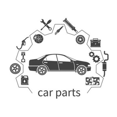CAR PARTS mağazası logosu