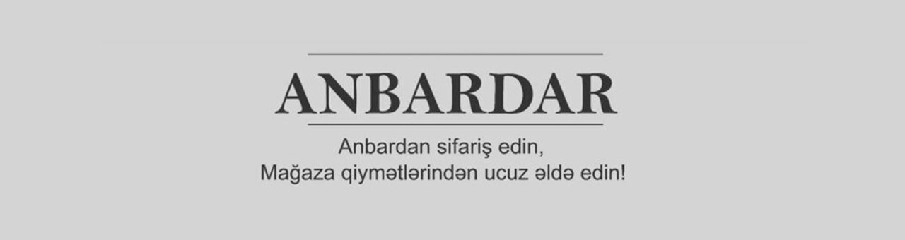 Anbardar mağazası banneri