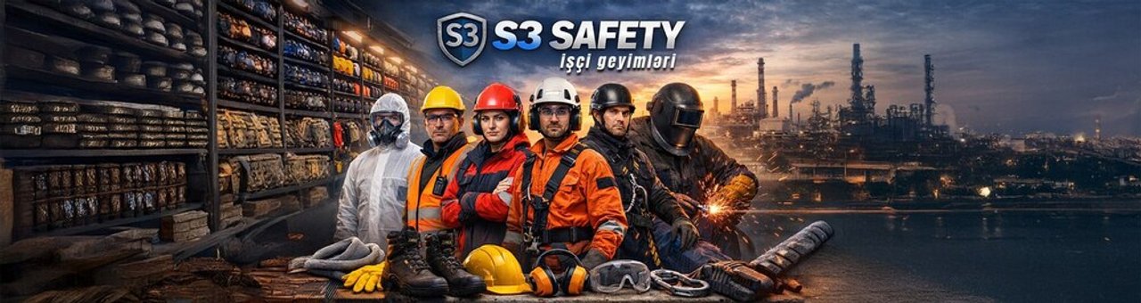 İşçi geyimləri S3 Uniform mağazası banneri