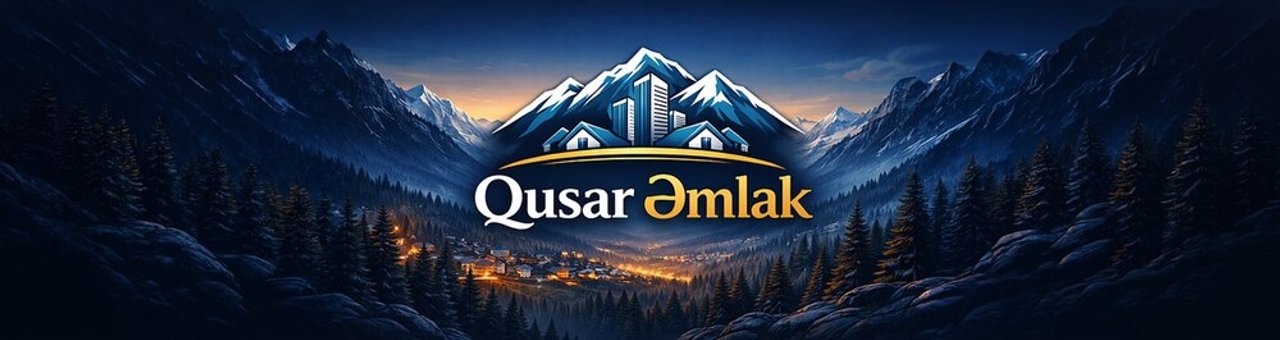 Qusar Əmlak mağazası banneri