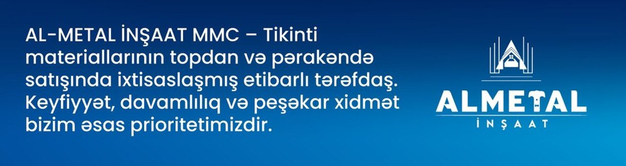 AL-METAL inşaat MMC mağazası banneri