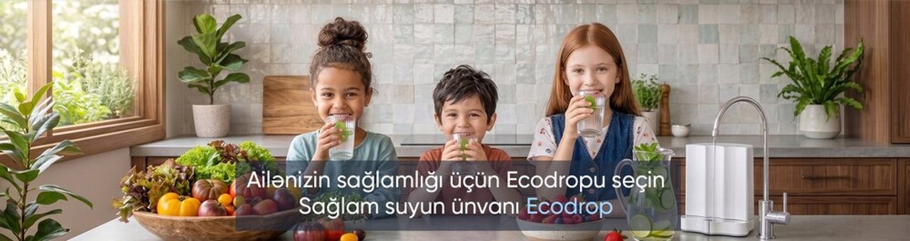 EcoDrop Su Filtrləri mağazası banneri