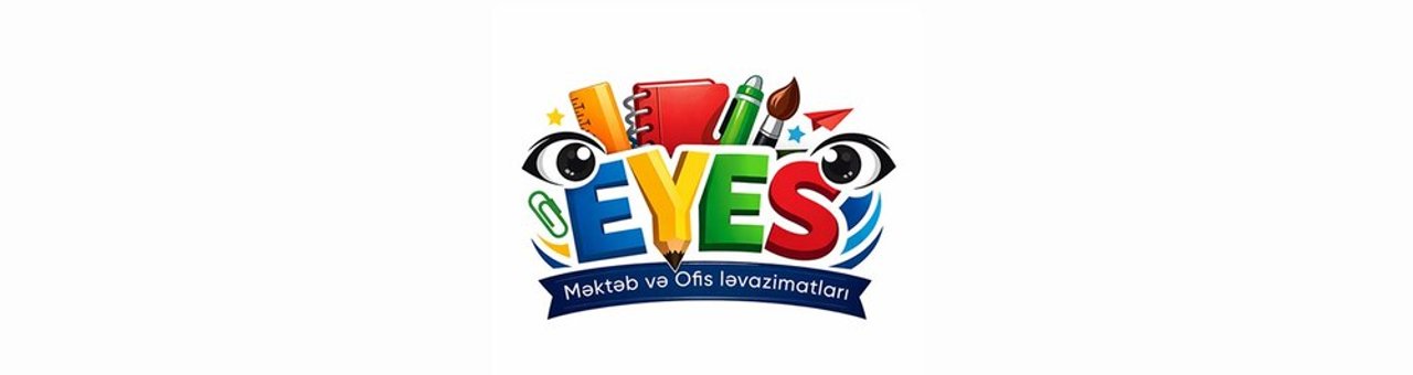 EYES Məktəb və ofis ləvazimantları mağazası banneri