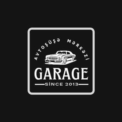 Garage avtoşüşə mərkəzi mağazası logosu