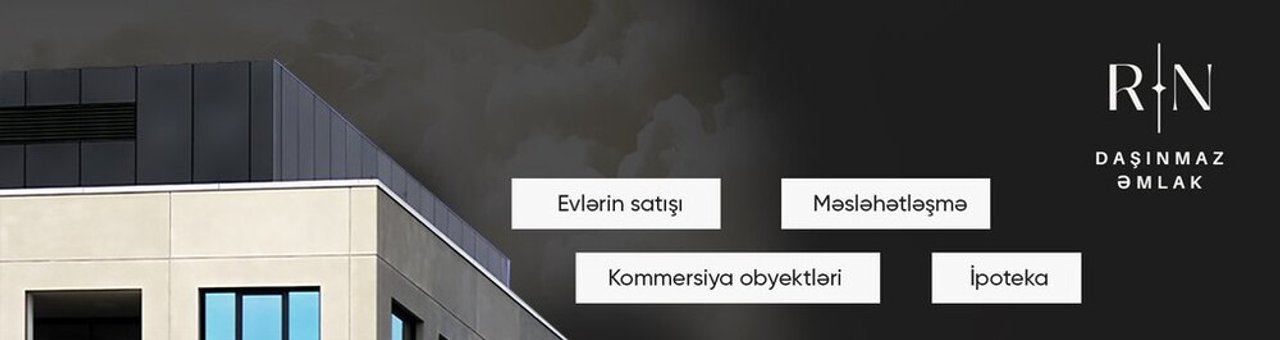 R/N Daşınmaz Əmlak Agentliyi mağazası banneri