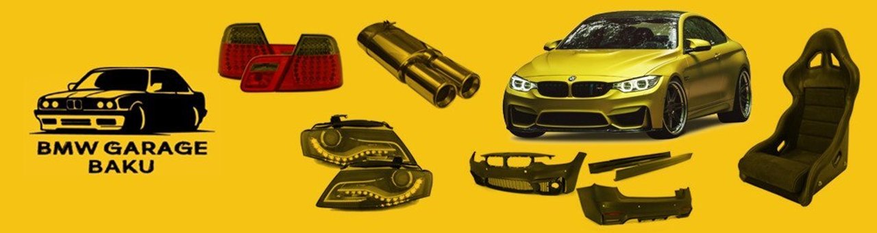 BMW Garage Baku mağazası banneri