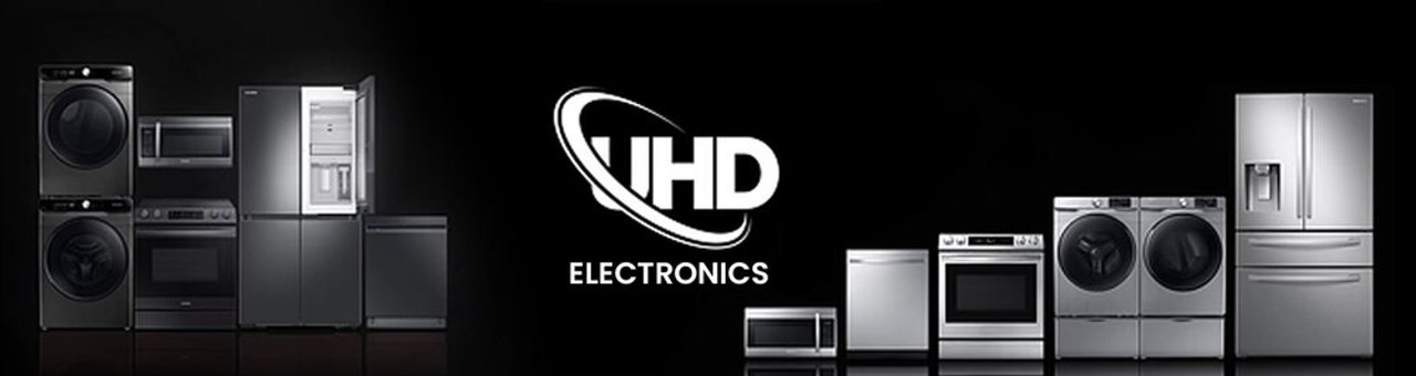 UHD Electronics mağazası banneri