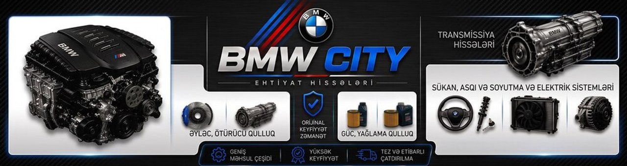 BMW CİTY – Ehtiyat Hissələri mağazası banneri