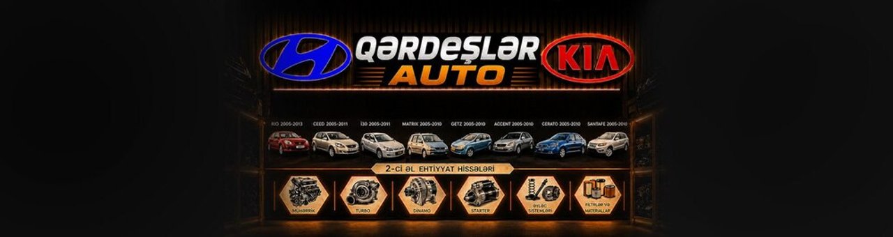 Qərdeşlər Auto mağazası banneri