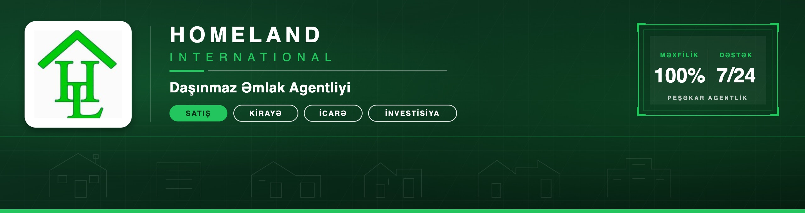 Homeland İnternational mağazası banneri